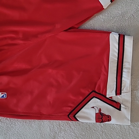 Nike Chicago Bulls NBA Dri Fit Basketball Shorts Kids Youth L Red Logo Active - Picture 2 of 13